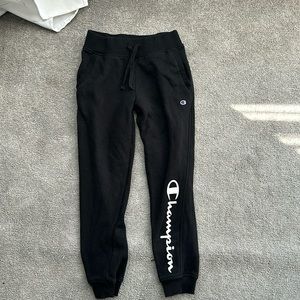 Kids black champion sweatpants